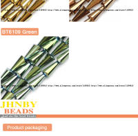 Pendientes De Cristal Austriaco JHNBY En Forma De Torre Con Cuentas Conicas Espigas Cuentas De Vidrio 6*12mm 48pcs Accesorios Para Fabricación De Joyería Pulseras DIY - details 5