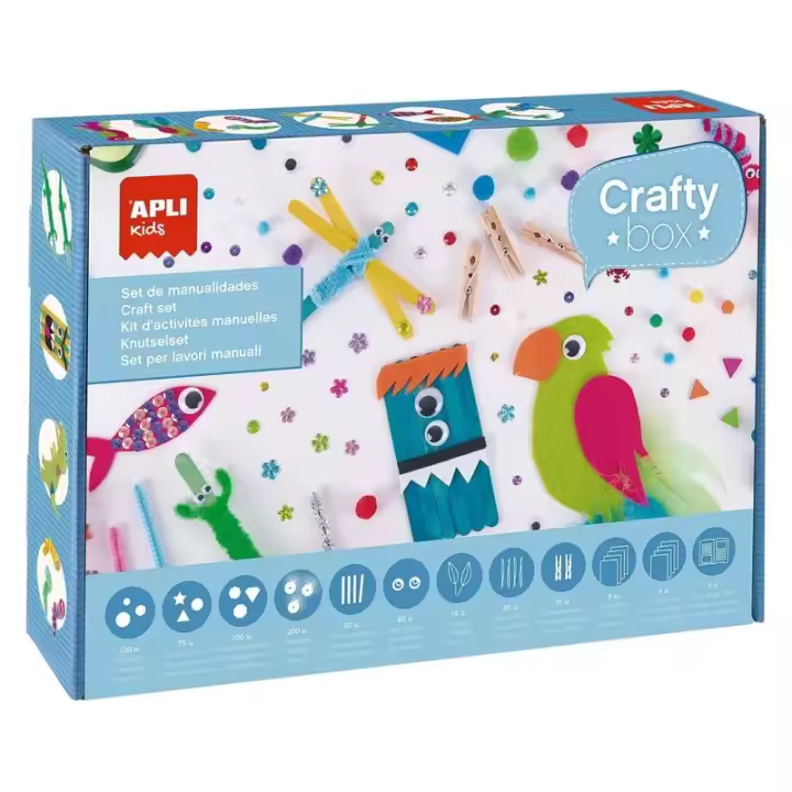 Set de materiales Crafty Box con multitud de accesorios APLI KIDS 19258 - 1