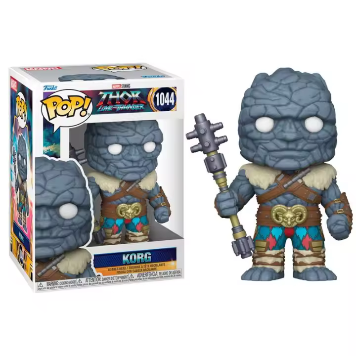 Figura Pop Marvel Thor Love And Thunder Korg-Figura de Vinilo Coleccionable - Idea de Regalo- Mercancia Oficial - Juguetes para Niños y Adultos - Movies Fans - Muñeco para Coleccionistas y Exposición - 1