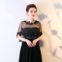 Cayado De Encaje Elegante Y Ligero Para Mujer Para Fiesta Boda Casual Y Noche Estilo Cape Toque Elegante De Tela Gauze - details 11