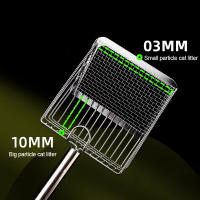 Shovel De Basura Para Gatos De Acero Inoxidable Con Mango De Madera Fácil De Lavar Resistente Al Rusticidad Herramienta De Limpieza Del Lodo Para Gatos Apto Para Gatitos - details 4