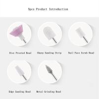 Juego De 5 Brocas De Joyería Cerámica Diamante Para Máquina De Uñas Herramientas De Pulido Electrónico De Metal Accesorios Para Joyería - details 1
