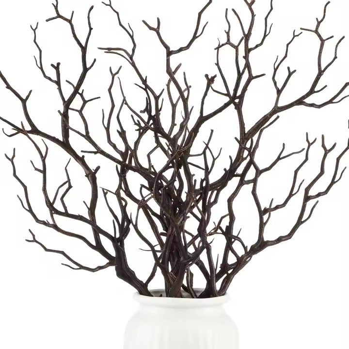 Ramas de manzanita pequeñas de 13,8 pulgadas, ramas artificiales de plástico con forma de cornamenta, ramas decorativas para decoración de festivales - 1