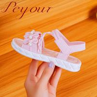 Sandalias De Tobillo Abierto Para Niñas De Color Sólido Y Tendencia, Transpirables Ligeros Y Resistentes Al Desgaste Para Todas Las Estaciones - details 15