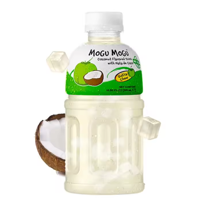 Mogu Mogu Coco - 12 Bebidas de 320 ml  Con Topping De Gelatina Para Masticar Sin Parar - 1