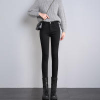 Nuevas Jeans Térmicas Para Mujer Invierno Con Forro De Plush Cálidos Y Elásticos Skinny Denim Gruesos Para Estudiantes Trousers De Madre Con Fur - details 14
