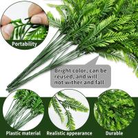 8 Piezas Plantas Artificiales Colgantes Enredadera Planta Artificial Colgante, Planta Artificial Exterior Decorativas Plantas Colgantes Plástico de Helechos Decoración Pared Terraza Jardín - details 1