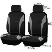 Funda De Asiento Universal Para Coche Poliéster Protección Para Asientos Delanteros Y Traseros Seguro Para Camión Van SUV Accesorio De Protección Para Asientos - details 1