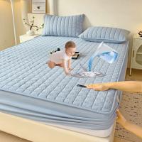 Protector De Sábanas Impermeable Con Cama Durable Antialérgico No Esmerilado Tamaño Ajustable 150/160x200 Anti-Polvo Y Anti-Rasguños - details 3