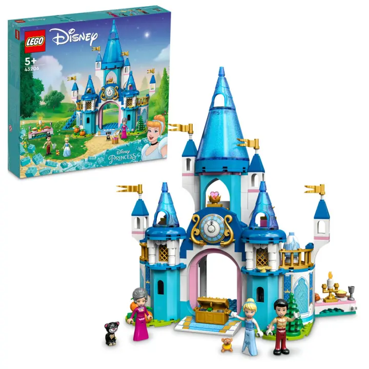 Castillo de Cenicienta y el Príncipe - Set de Construcción LEGO Disney - 43206 - 1