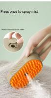 Cepillo Eléctrico 3-en-1 Para Mascotas - Peine De Pelaje Con Spraying De Vapor Y Masaje Para Perros Y Gatos Cepillo De Limpieza Anti-Pelos - details 1