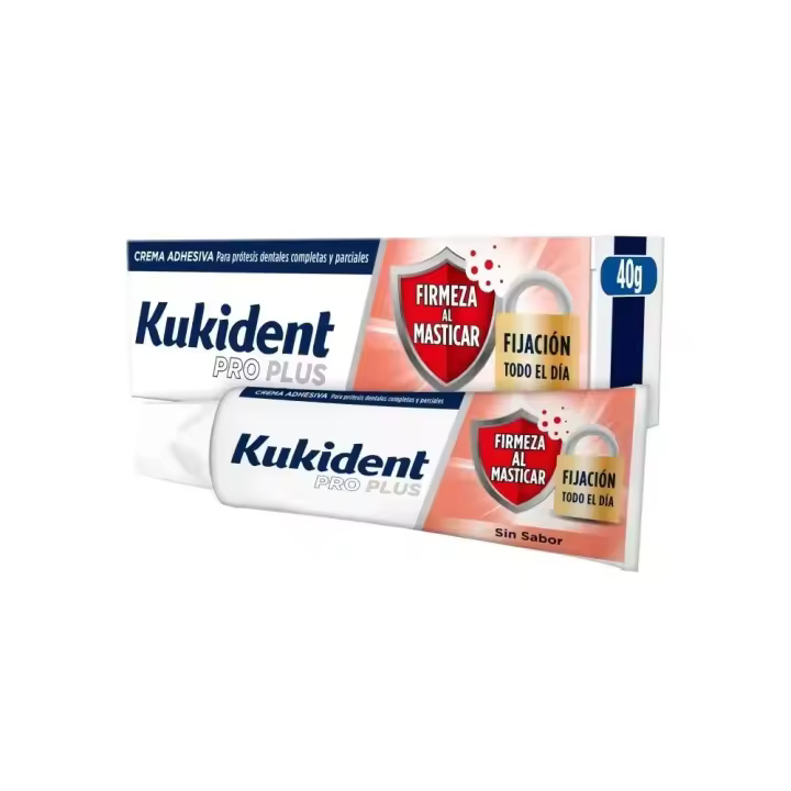 Kukident Pro Plus Doble Acción Firmeza al Masticar 40 gr - 1