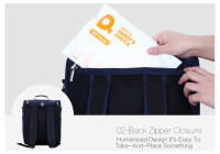 Bolso De Diaper Multifuncional Para Bebé Insular Elegante Bolsa De Camarón Para Mamá Viaje Cambio Con Carrito De Manos Para Mujer Tamaño Medio - details 43