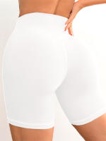 Shorts De Yoga Para Mujer Con Cintura Cruzada V 3.5 Shorts De Entrenamiento Fitness Deportivos Sin Bolsillos Regular Nylon Spandex - details 10
