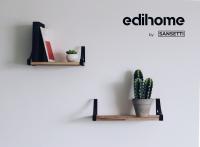 Estantes de Pared de Madera Edihome - Baldas Flotantes 3 Niveles - details 1