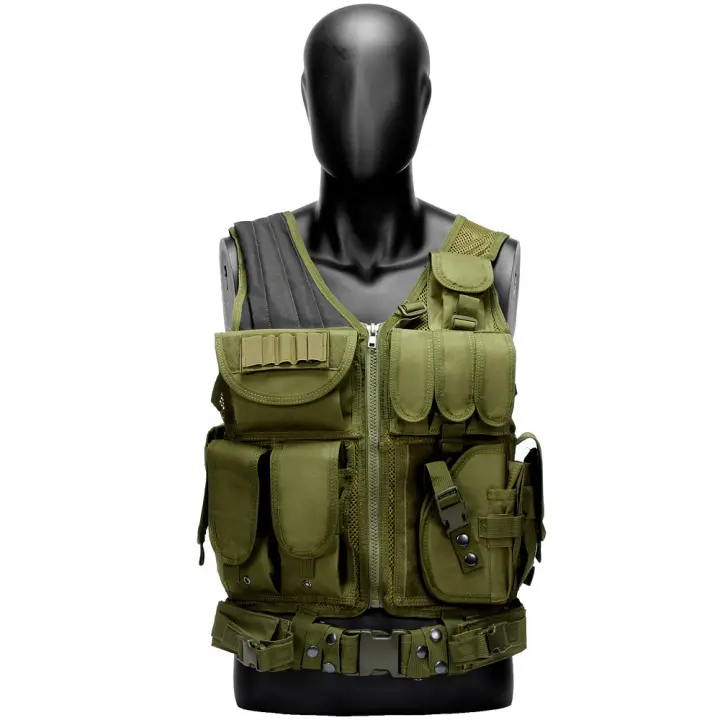Chaleco Táctico Outdoor, Malla Antibalas, Transpirable, Equipo de Protección. Adecuado para Rol - 1