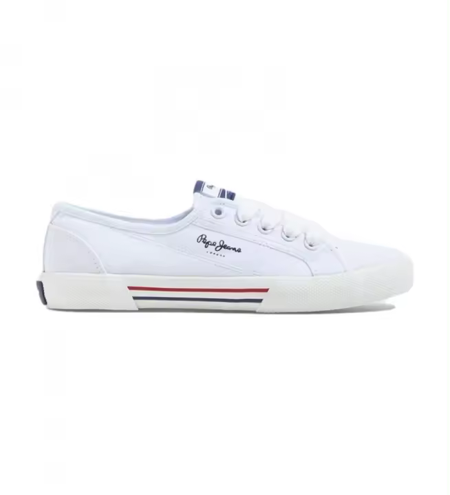 Pepe Jeans | Mujer | Zapatillas Brady Basic blanco azulado - 1