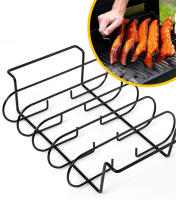 LMETJMA Racks Para Costillas De Barbacoa En Acero Templado Con Capa No Adhiere Herramienta De Asado Para Púa De Gas JT25t - details 1