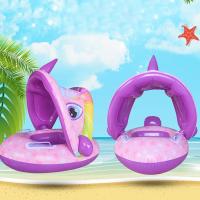 Flotador de piscina de Unicornio para Bebé, Con dosel extraíble, inflable, apto para bebés de 6 A 30 meses. - details 2
