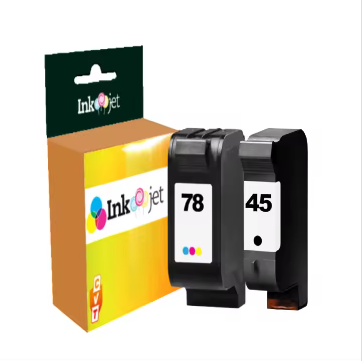 Compatible Pack HP 45 51645AE Negro + HP 78 C6578AE Tricolor Cartuchos de Tinta - 1