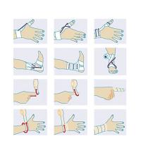3Pcs Elástico De Banda Médica Para Deportes Autoadhesivo Para Tratamiento De Lesiones Y First Aid Kit Juego De Tiras Adhesivas Para Dedos De Mano Y Pies - details 6