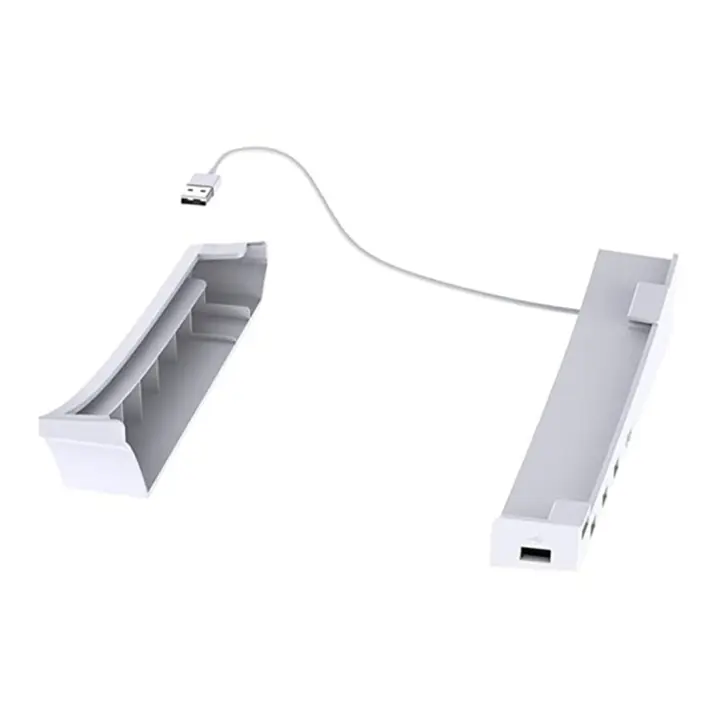 Soporte Horizontal para PS5 con 4 extensiones USB, soporte para capas de consola de gabinete, para disco Playstation 5 y edición Digital - 1