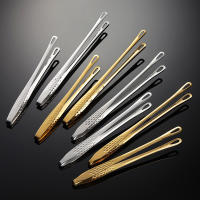 Pinza De Barbacoa Estilo Coreano En Acero Inoxidable Amarillo Y Plateado Clip Extendido Para Pan Herramienta De Cocina - details 0