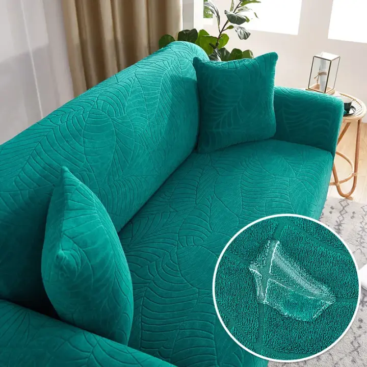 Fundas de sofá impermeable para sala de estar, cubierta gruesa de Jacquard para sofá esquinero en forma de L, 1/2/3/4 asientos，Funda de Sofá - 1