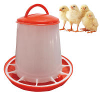 Alfombra De Alimentos Para Pollos 1.5kg Plástico Con Tapa Y Asa Herramienta De Alimentación Para Pato Y Pollo Suministros De Alimentación Y Riego - details 1