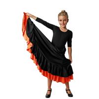 Falda de Flamenco con Dos Volantes para niña. Tallas y Colores a Elegir. - details 3