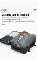 Mochila De Viaje Para Hombres Con Compresión a Vacío Impermeable Para Portátil De 16 Pulgadas Mochila De Escuela Y Exterior Para Senderismo - details 2
