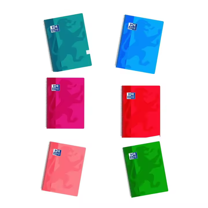 Oxford, PACK DE 3 LIBRETAS  COLORES ALEATORIO Cuaderno A4 cuadriculado 5x5, Libreta Microperforada Europeanbook1, Tapa extradura, 80 Hojas, SI QUIERES COLOR CONCRETO NOS ESCRIBES - 1