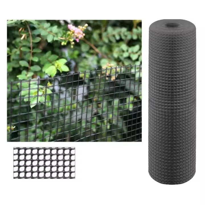 Suinga Red de Plástico para Balcones y Terrazas 1 x 25 m | Malla de Plastico gris | Cuadros 0,50 cm | Malla Plastica Cuadrada - 1