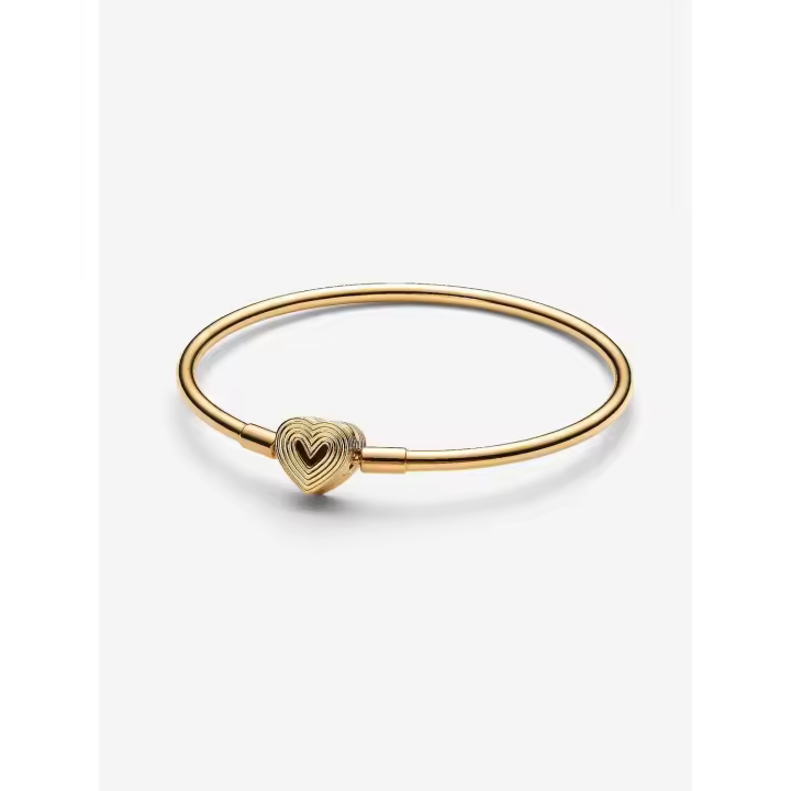 Pandora - Brazalete con Cierres de corazón radiante - Baño de Oro de 14K - 1