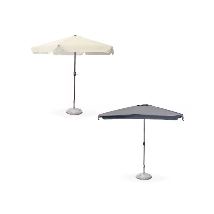 Mediawave tienda sombrilla redonda SOLARA Central Pole 6 listones 2,7 Mt Muebles de Jardín piscina - 1