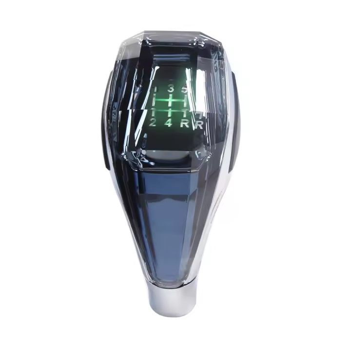 Manijas de cristal LED universales para coche, transmisión Manual, perilla de cambio de marchas, cabezal de palanca de palo para - 1