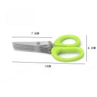 Tijeras De Cocina Multifuncionales De Acero Inoxidable Con 3/5 Capas Para Hierbas Herramientas Para Verduras Y Frutas - details 8
