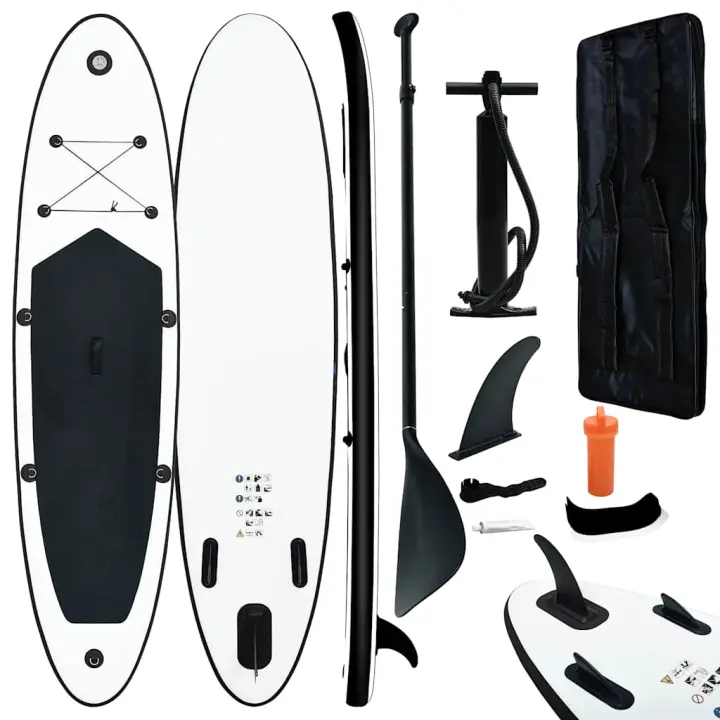 vidaXL Juego de Tabla de Paddle Surf Hinchable Remo Diversión Mar Color Negro,  Rojo,  Verde y mas - 1