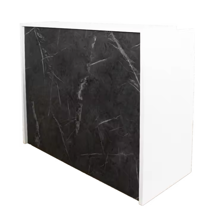 OFILIKE Mostrador Compact - Imitación Piedra - Recepción Oficinas - Fácil Montaje - 1