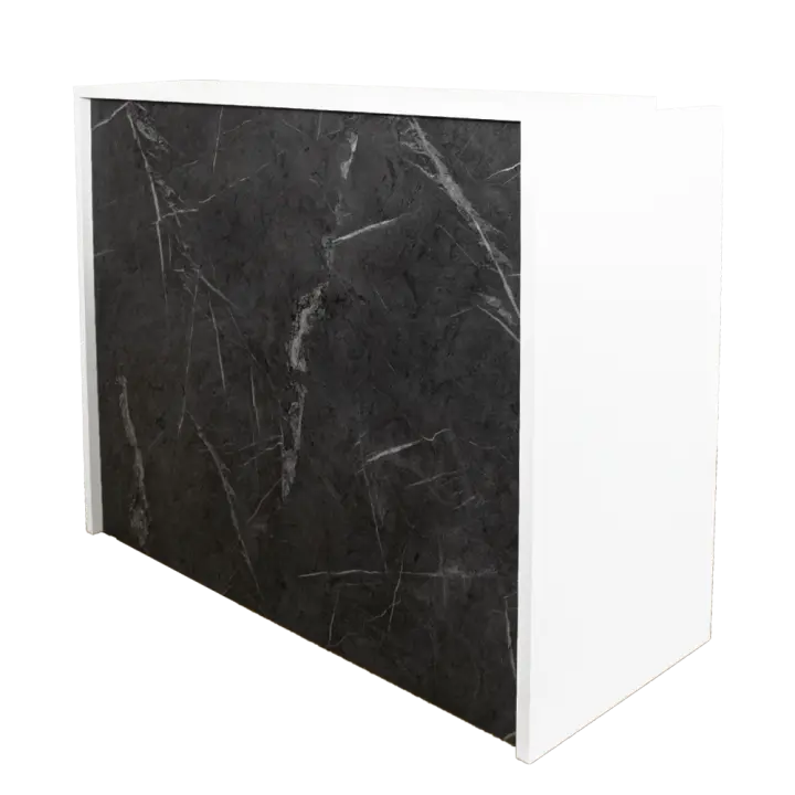 OFILIKE Mostrador Compact - Imitación Piedra - Recepción Oficinas - Fácil Montaje - 1