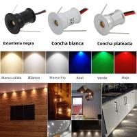 Spotlight Mini 1W 12V Luz De Techo Revestida Con Control Remoto LED Para Armario De Cocina Y Dormitorio Fuente De Alimentación DC - details 1