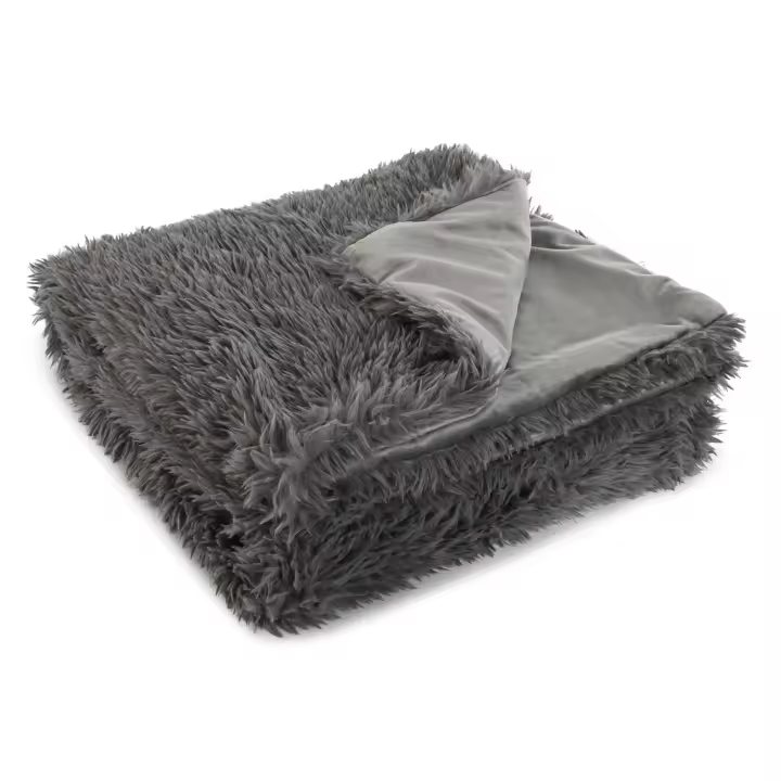 Manta Sofa Poliester 130X170X0 800 Gsm Gris El mejor complemento para tu hogar  -Fijalo- - 1