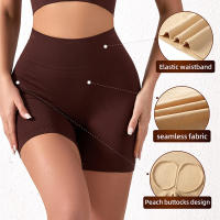 Shorts Deportivos Sin Costuras De Cintura Alta Para Mujer Fitness Running Ciclismo Yoga Levantamiento De Glúteos Ropa Deportiva - details 9