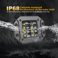 ANMINGPU Barra De Luz LED De Trabajo 2x 5" Montaje Plano Para off Road 12V 24V 40W Lámparas LED De Hoz Para Coche Camión ATV Jeep Faros - details 3