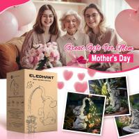Estatua de Elefante decoración de jardín Figura Elefante de riego Luces LED con energía Solar, Regalos para Mujeres, Regalos de cumpleaños para Mujeres, decoración de Elefantes para terraza, - details 5