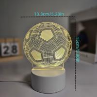 Lámpara De Noche Creativa 3D Decorativa Para Habitación Y Mesa Con Diseño De Vestido De Festival Luz LED Inalámbrica Sin Baterías Incluidas - details 6