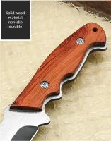 Cuchillo De Sobrevivencia Portátil Para Camping Cuchillo Recto Pequeño Con Borde Afilado Cuchillo De Outdoor Cuchillo De Mano Y Carne (con Funda) - details 5