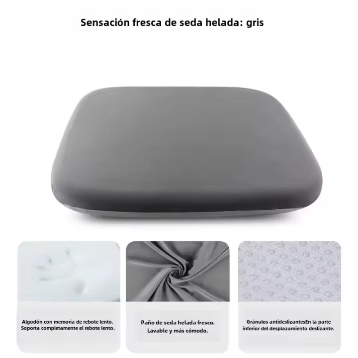 Cojín De Oficina Ergonómico De Memoria De Algodón Para Estudiantes Y Trabajo Sentado Prolongado Alivio Para Hemorroides Y Sacro - 1
