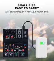 Tarjeta De Sonido Bluetooth Q-12 Con Mixer De 4 Canales Y 48V Para Sistema De Escritorio Estéreo Interfaz De Conexión Para Computadora - details 4