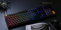 Teclado Mecánico De Juego Akko 5108B plus Negro Y Oro Con Retroiluminación RGB Tipo-C/2.4GHz/Bluetooth 5.0 Hot Swap Iso-uk/de/nordic 108 Teclas - details 0